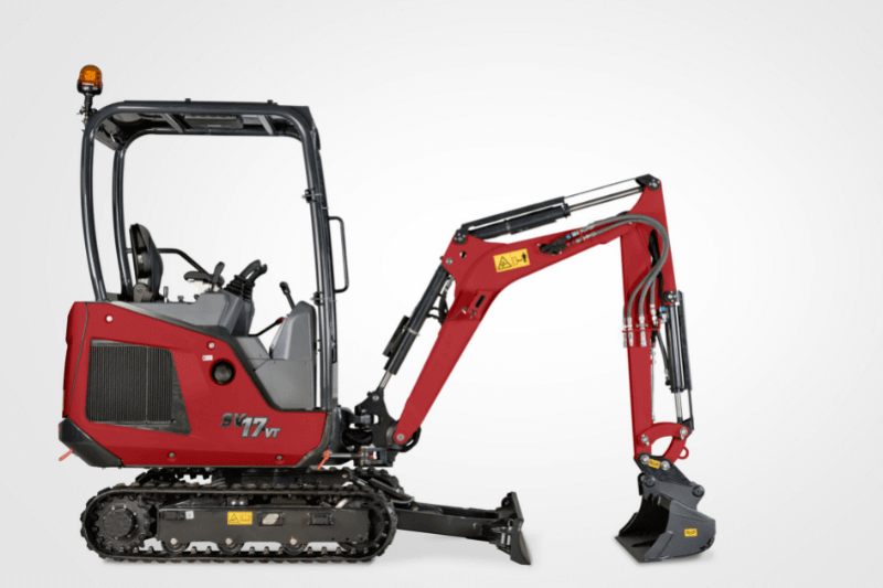 Robuster SV17VT Minibaggers von Yanmar