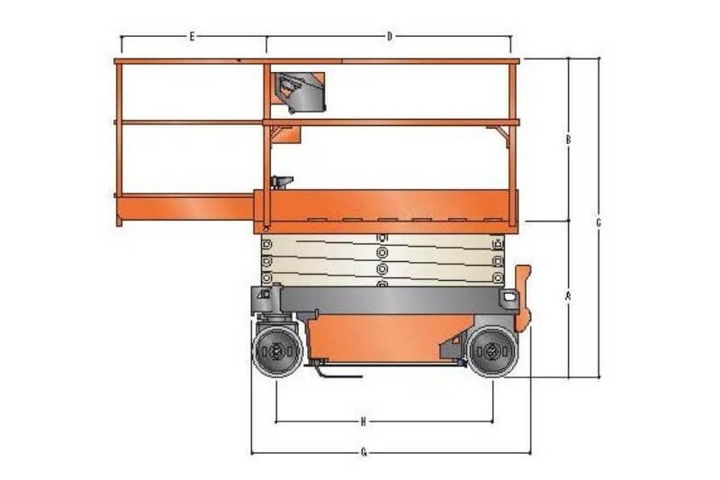 JLG ES1530L Zeichnung