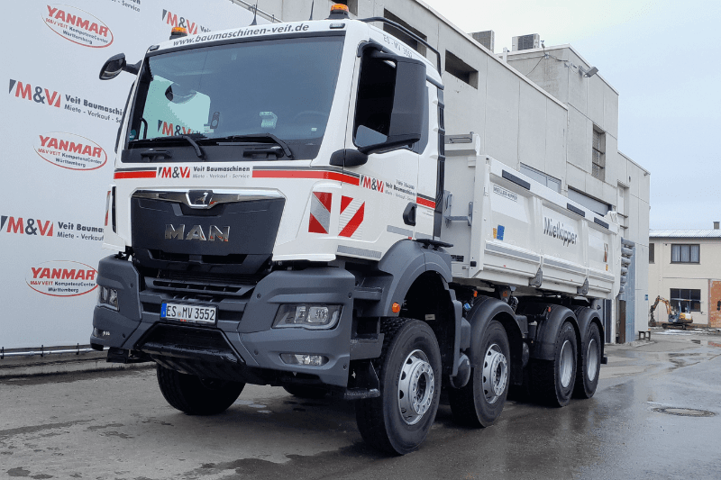 front des MAN TGS 35.510 8x4 BB Kippers