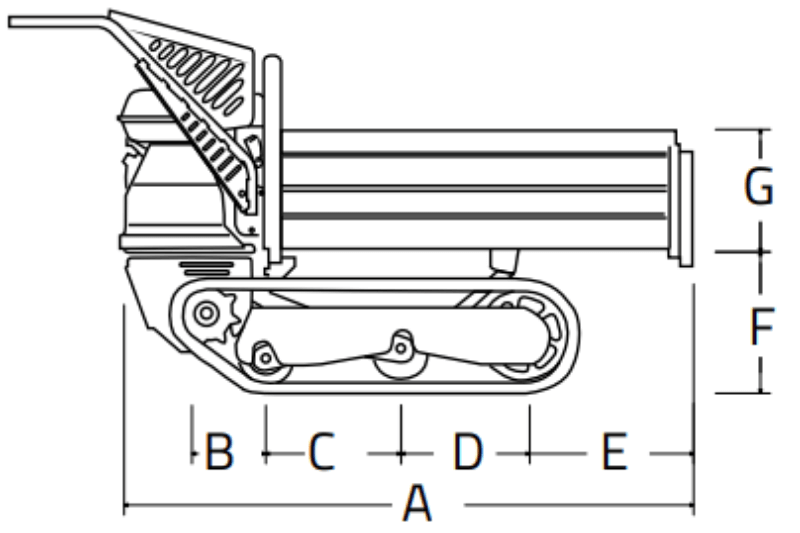 Technische Zeichnung 1 des Dumpers Cormidi C40