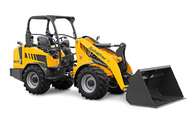 Frontansicht des Radlader Schäffer 4670 Z