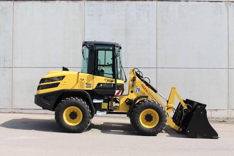 Seitenansicht rechts des Radladers Yanmar V100 Stage 5