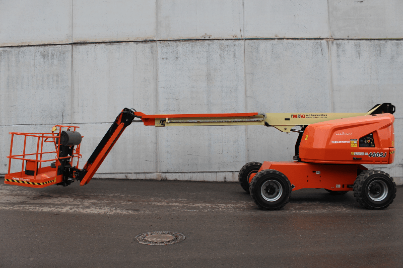 JLG 460SJ Teleskoparbeitsbühne von links