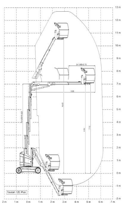Arbeitsbühne Toucan 12E Plus
