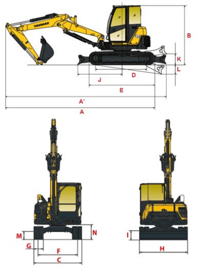 VIO80-2PB Abmessungen