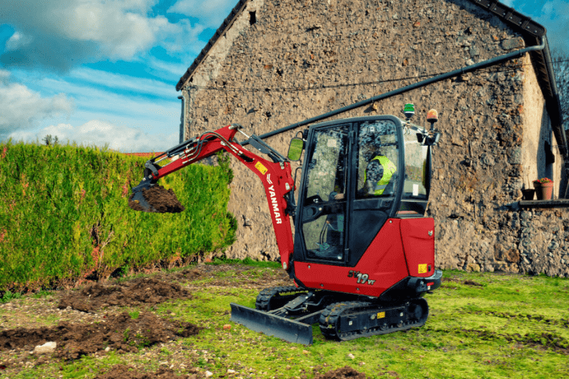 Baggern mit dem SV19VT Minibagger von Yanmar