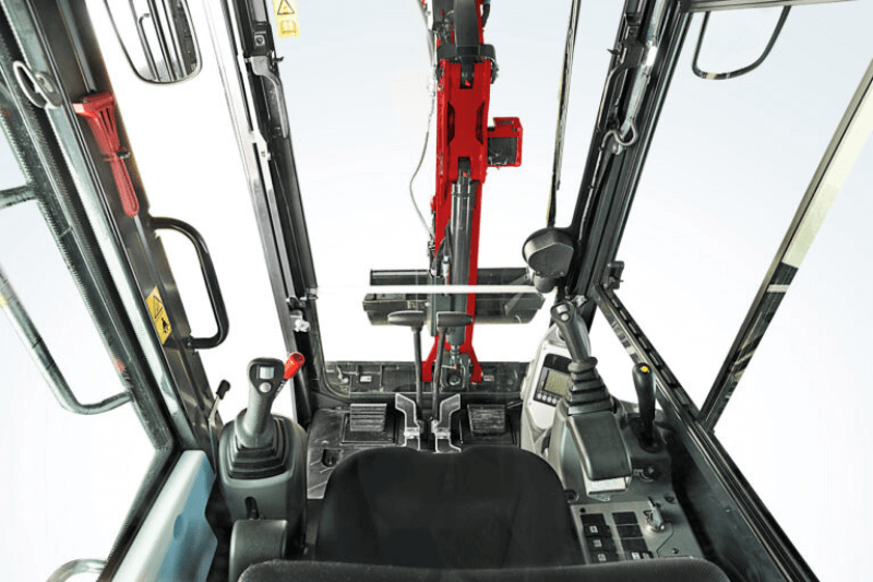 Kabine des SV19VT Minibaggers von Yanmar