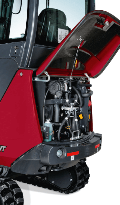 Motor des SV19VT Minibaggers von Yanmar