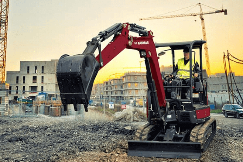 Yanmar ViO33-6 auf einer Baustelle im Einsatz