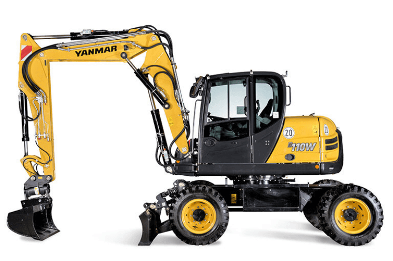 Maschinenbild des Yanmar B110W Mobilbagger