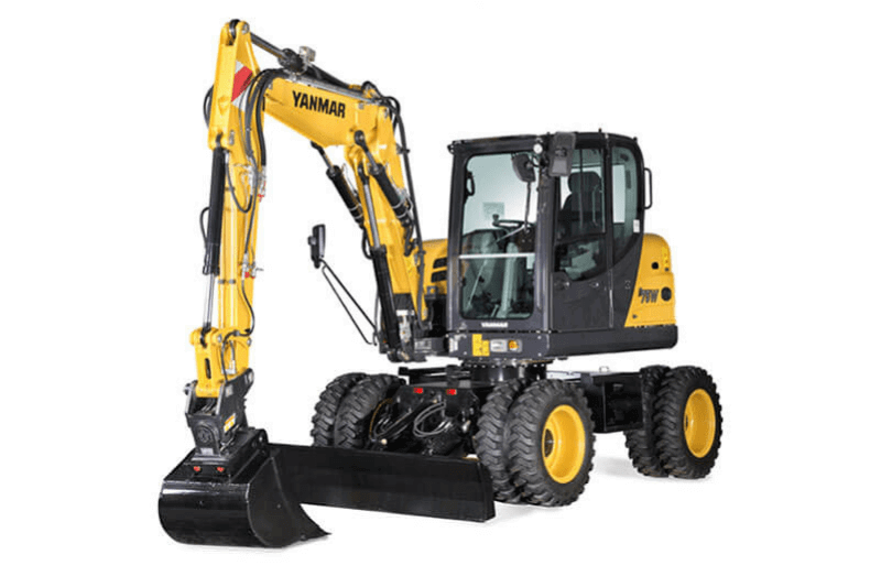 Standardmaschinenbild des B75W Mobilbaggers von Yanmar
