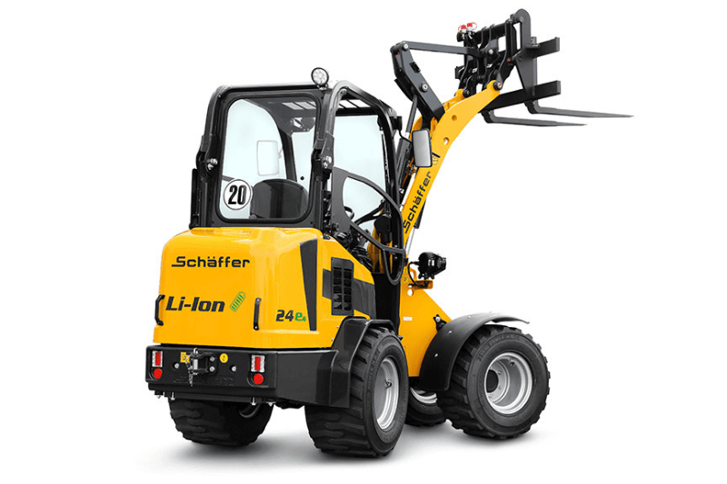 Radlader Schäffer 24E von hinten