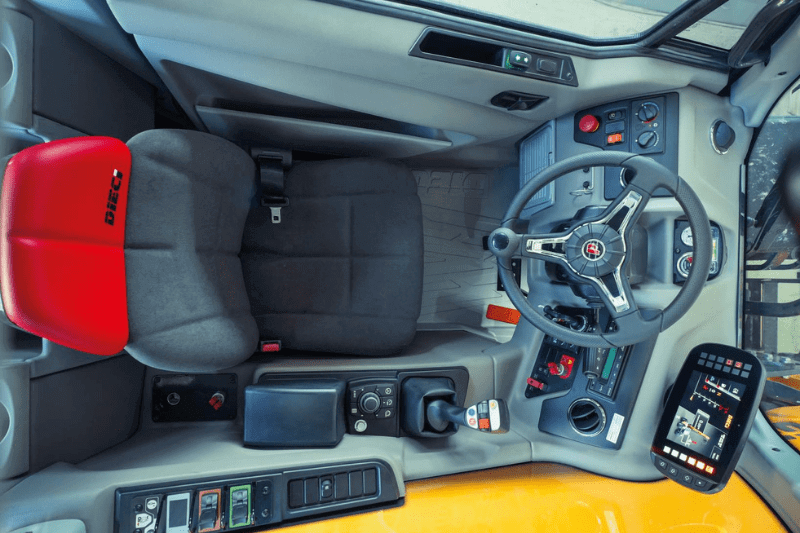 Kabine des Agri Max 60.9 VS EVO2 GD Teleskopladers von Dieci