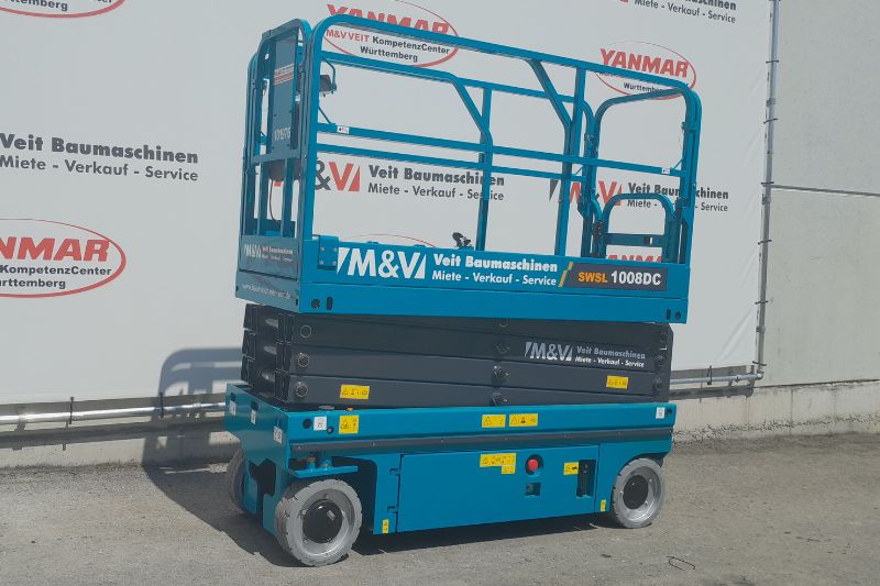 Die Sunward SWSL1008DC kompakt in eingefahrenem Zustand