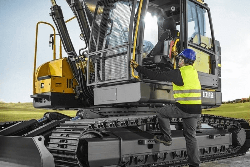 Außenansicht des Volvo ECR145E