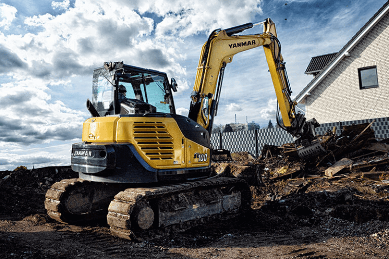 Mieten des Yanmar SV100-2