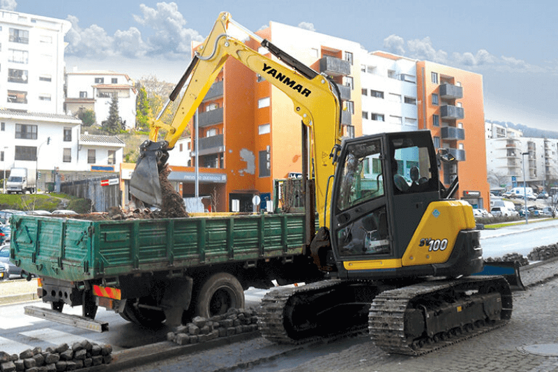 Schaufel des Yanmar SV100-2