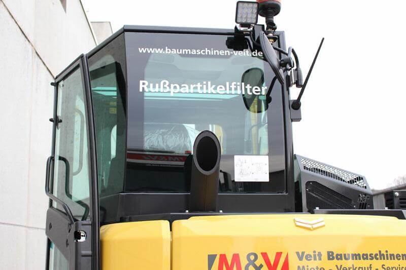 Rußpartikelfilter im Yanmar SV100-2PB