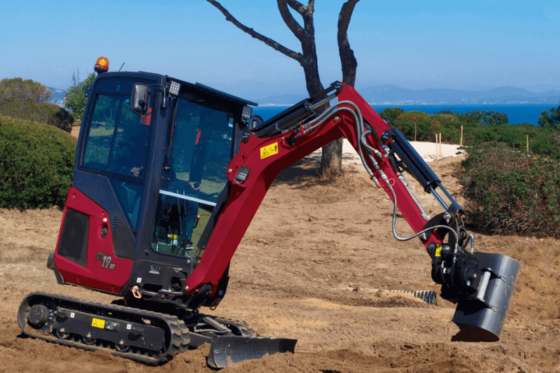 Baustelleneinsatz des SV19VT Minibaggers von Yanmar