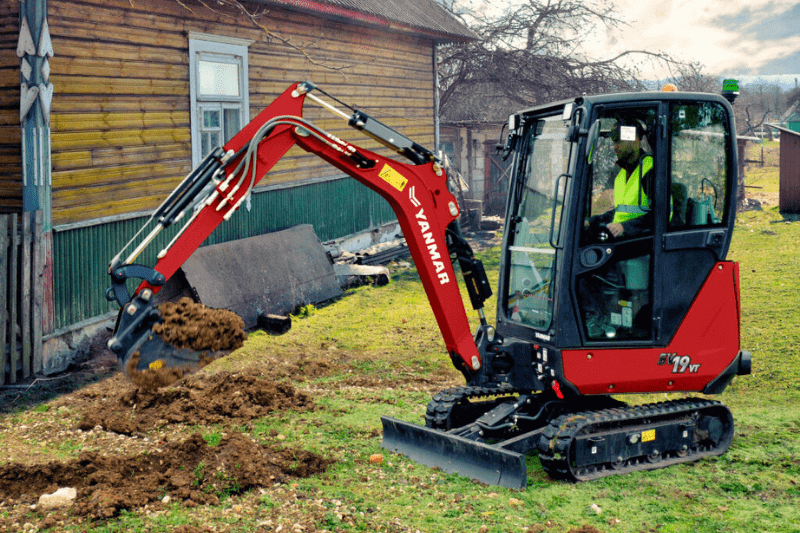 Grabarbeiten mit dem SV19VT Minibagger von Yanmar