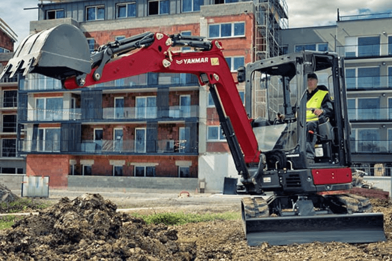 Yanmar ViO33-6 Minibagger im Einsatz