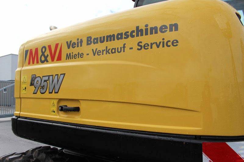 Yanmar B95W Mobilbagger mieten