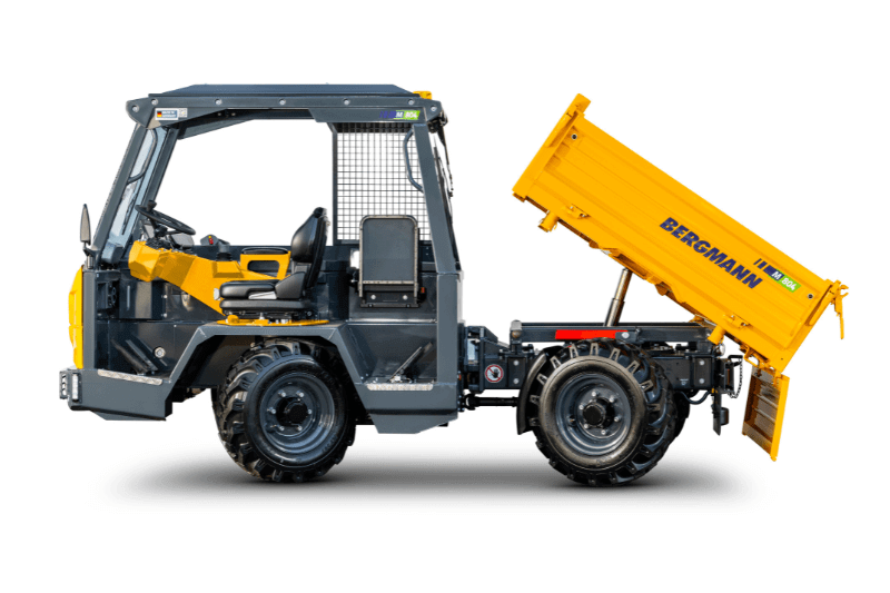 Kippertechnik des Bergmann M804 Dumpers